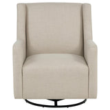 Sorrel Fabric Upholstered Swivel Glider Arm Chair Latte | King | Brown | Latte | 903930