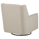 Sorrel Fabric Upholstered Swivel Glider Arm Chair Latte | King | Brown | Latte | 903930