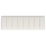Mesa Boucle Upholstered Tufted Accent Bench Vanilla