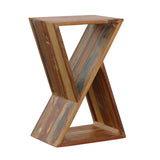 Lily Solid Reclaimed Wood Accent Side Table Natural | King | Multi | Natural | 910180