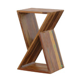 Lily Solid Reclaimed Wood Accent Side Table Natural | King | Multi | Natural | 910180