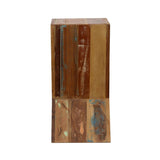 Lily Solid Reclaimed Wood Accent Side Table Natural | King | Multi | Natural | 910180