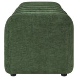 Summer Chenille Upholstered Channel Accent Bench Green | Full | Green | 910412