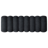 Summer Chenille Upholstered Channel Accent Bench Black | Full | Black | 910413