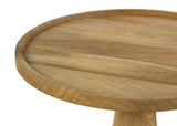 Ixia Round Solid Mango Wood Accent Side Table Natural | King | Beige | Natural | 915105