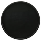 Ixia Round Solid Mango Wood Accent Side Table Black Stain | King | Black | Black Stain | 915109