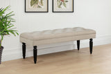 Marsha 52-inch Upholstered Entryway Accent Bench Latte | Brown | Latte | 915160