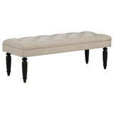 Marsha 52-inch Upholstered Entryway Accent Bench Latte | Brown | Latte | 915160