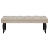 Marsha 52-inch Upholstered Entryway Accent Bench Latte | Brown | Latte | 915160
