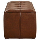 Farrell Leatherette Upholstered Bench Brown | Brown | 919230