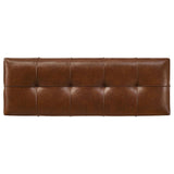Farrell Leatherette Upholstered Bench Brown | Brown | 919230
