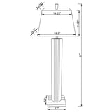 Elena 67-inch Square Tapered Mirrored Floor Lamp Brown | Brown | 920178