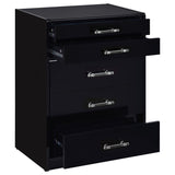 Danbury 3-drawer Makeup Vanity & Stool Set Black High Gloss | Black | Black High Gloss | 930209
