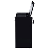 Danbury 3-drawer Makeup Vanity & Stool Set Black High Gloss | Black | Black High Gloss | 930209