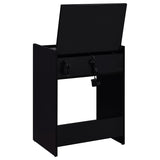Danbury 3-drawer Makeup Vanity & Stool Set Black High Gloss | Black | Black High Gloss | 930209