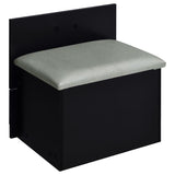 Danbury 3-drawer Makeup Vanity & Stool Set Black High Gloss | Black | Black High Gloss | 930209