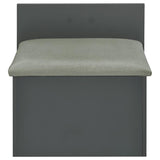 Danbury 3-drawer Makeup Vanity & Stool Set Grey High Gloss | Grey | Grey High Gloss | 930210