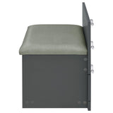 Danbury 3-drawer Makeup Vanity & Stool Set Grey High Gloss | Grey | Grey High Gloss | 930210