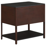 Zimmerlee 2-drawer Side Table with Shelf Rust Brown | Brown | Rust Brown | 930221