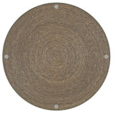 Halden Round Woven Seagrass Accent Side Table Light Brown | King | Brown | Light Brown | 930270