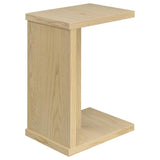 Clower Engineered Wood C-Shaped Sofa Side Table Light Oak | Beige | Light Oak | 930275