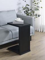 Clower Engineered Wood C-Shaped Sofa Side Table Black | Black | 930276