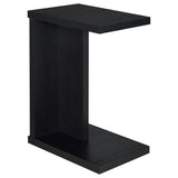 Clower Engineered Wood C-Shaped Sofa Side Table Black | Black | 930276
