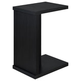 Clower Engineered Wood C-Shaped Sofa Side Table Black | Black | 930276