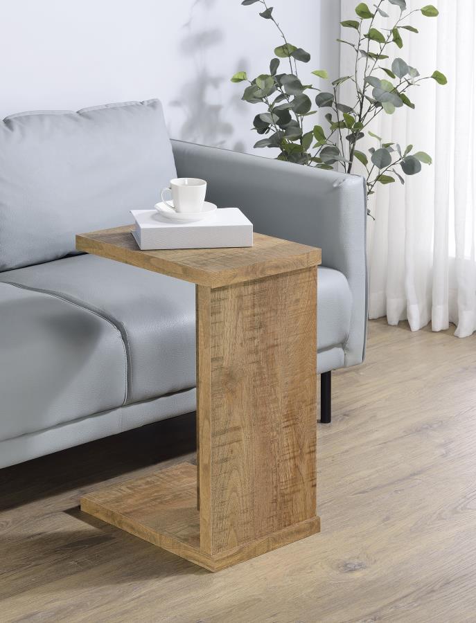 Clower Engineered Wood C-Shaped Sofa Side Table Mango | Brown | Mango | 930277