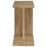Clower Engineered Wood C-Shaped Sofa Side Table Mango | Brown | Mango | 930277