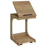 Ralston C-Shaped Lift-Top Sofa Side Table With Casters Mango | Brown | Mango | 930292