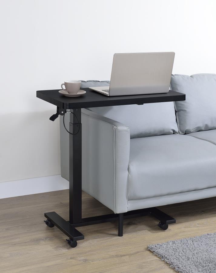 Westpark Pneumatic Adjustable C-Shape Side Table with Casters Black | Black | 930300