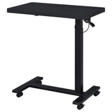 Westpark Pneumatic Adjustable C-Shape Side Table with Casters Black | Black | 930300