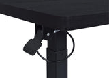 Westpark Pneumatic Adjustable C-Shape Side Table with Casters Black | Black | 930300