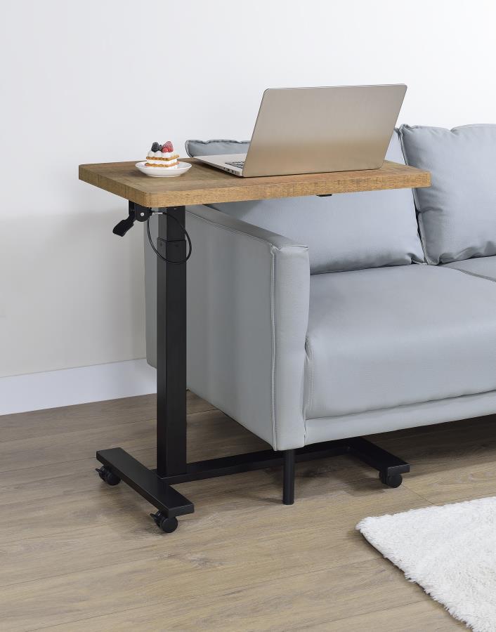 Westpark Pneumatic Adjustable C-Shape Side Table with Casters Mango | Brown | Mango | 930301