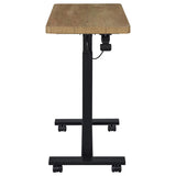 Westpark Pneumatic Adjustable C-Shape Side Table with Casters Mango | Brown | Mango | 930301