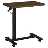 Westpark Pneumatic Adjustable C-Shape Side Table with Casters Dark Pine | Brown | Dark Pine | 930302