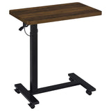 Westpark Pneumatic Adjustable C-Shape Side Table with Casters Dark Pine | Brown | Dark Pine | 930302
