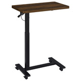 Westpark Pneumatic Adjustable C-Shape Side Table with Casters Dark Pine | Brown | Dark Pine | 930302