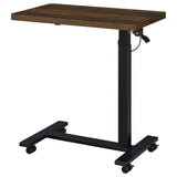 Westpark Pneumatic Adjustable C-Shape Side Table with Casters Dark Pine | Brown | Dark Pine | 930302