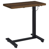 Westpark Pneumatic Adjustable C-Shape Side Table with Casters Dark Pine | Brown | Dark Pine | 930302