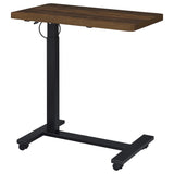 Westpark Pneumatic Adjustable C-Shape Side Table with Casters Dark Pine | Brown | Dark Pine | 930302