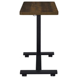 Westpark Pneumatic Adjustable C-Shape Side Table with Casters Dark Pine | Brown | Dark Pine | 930302