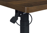 Westpark Pneumatic Adjustable C-Shape Side Table with Casters Dark Pine | Brown | Dark Pine | 930302