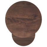 Yency 2-piece Round Mango Wood Nesting Table Set Dark Brown Mango | Brown | Dark Brown Mango | 930330