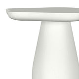 Perth 17-inch Side Table with Cloud-Shaped Top Off White | King | White | Off White | 930615