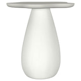 Perth 20-inch Side Table with Cloud-Shaped Top Off White | King | White | Off White | 930616