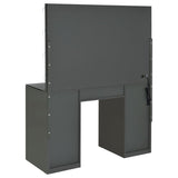 Acena 7-drawer Vanity Set with Lighting Grey High Gloss | Grey | Grey High Gloss | 931145