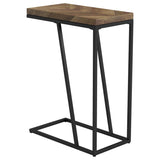 Sergio Engineered Wood C-Shaped Side Table Rustic Tobacco | Brown | Rustic Tobacco | 931147