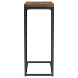 Sergio Engineered Wood C-Shaped Side Table Rustic Tobacco | Brown | Rustic Tobacco | 931147